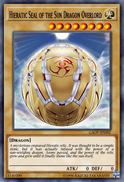 Sceau Hiératique du Seigneur Dragon Soleil