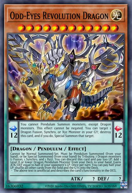 Dragon de la Révolution aux Yeux Impairs