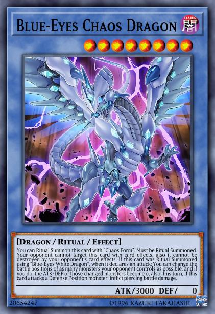 Dragon du Chaos aux Yeux Bleus