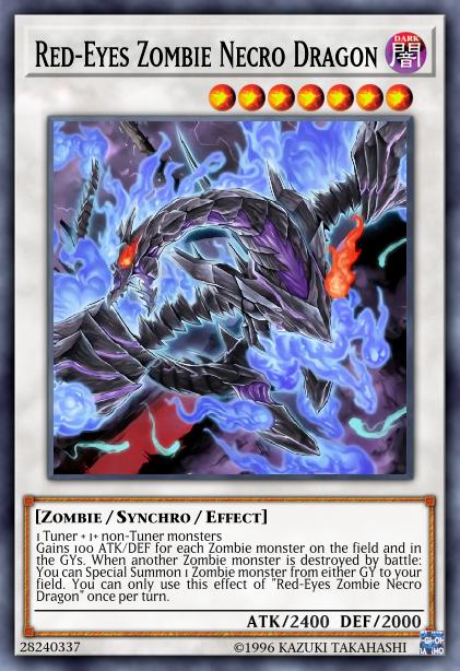 Dragon Nécro Zombie aux Yeux Rouges