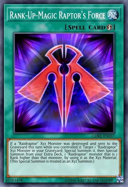 Force du Raptor Magie-Rang-Plus