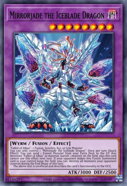 Miroirjade le Dragon de la Lame de Glace