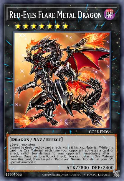Dragon de Métal Flamboyant aux Yeux Rouges