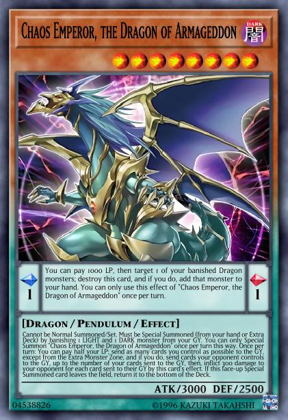 Empereur du Chaos, le Dragon de l'Armageddon