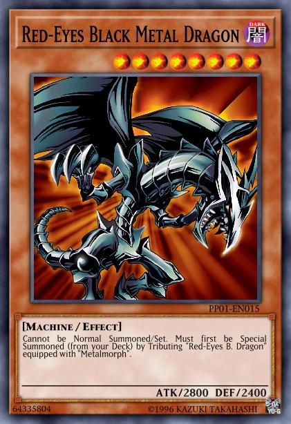 Dragon de Métal Noir aux Yeux Rouges