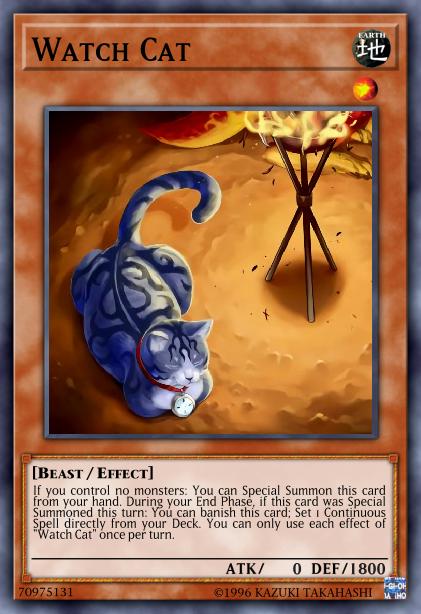 Chat à la Montre