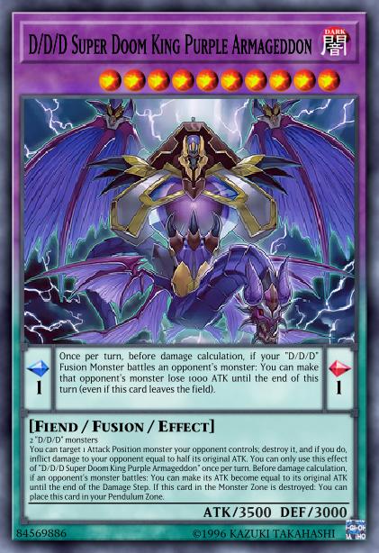 D/D/D Super Roi du Déclin Armageddon Pourpre