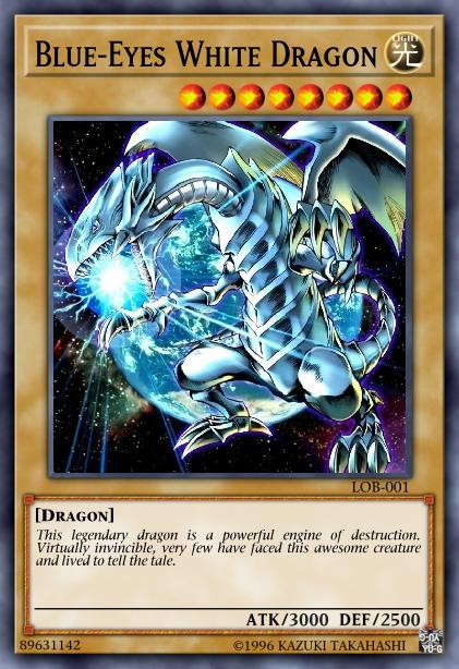Dragon Blanc aux Yeux Bleus