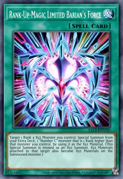 Force de Barian Restreinte Magie-Rang-Plus