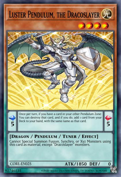 Luster Pendule, le Dracossassin