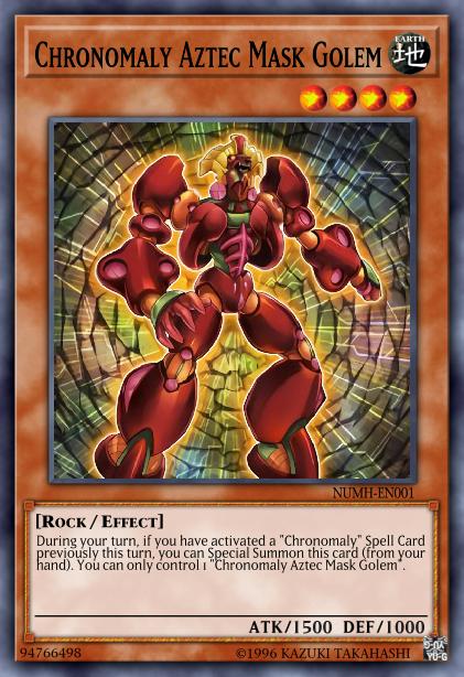 Golem au Masque Aztèque Chronomal