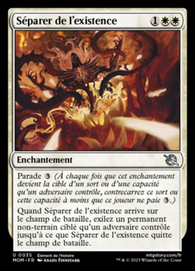 Séparer de l'existence