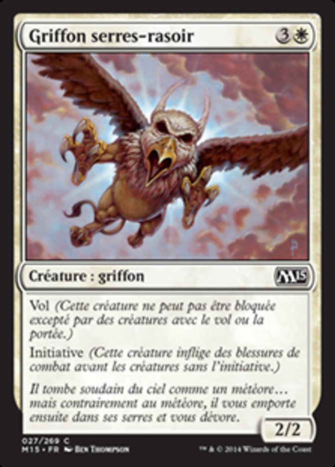 Griffon serres-rasoir
