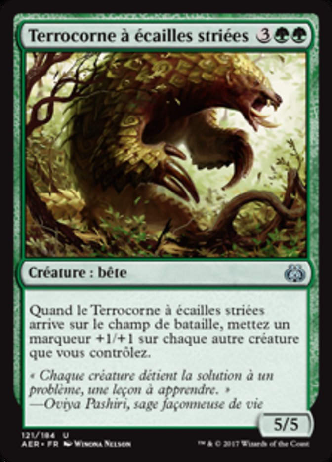 Terrocorne à écailles striées