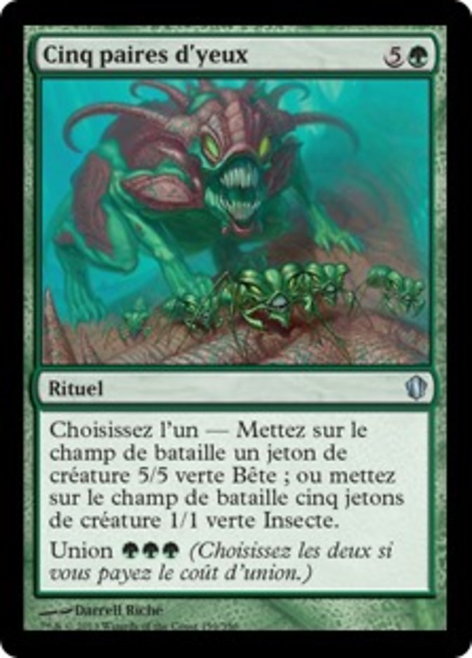 Cinq paires d'yeux