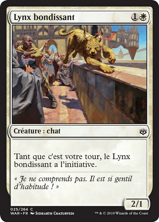 Lynx bondissant