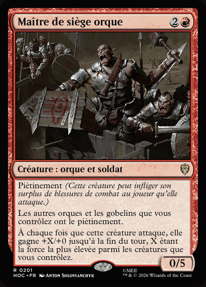 Maître de siège orque