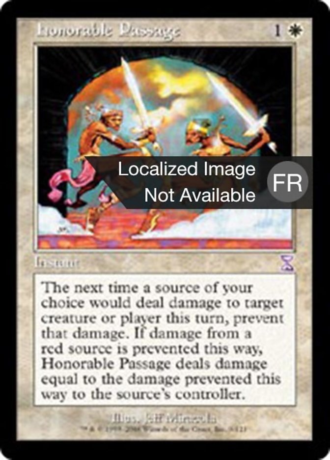 Passage honorable