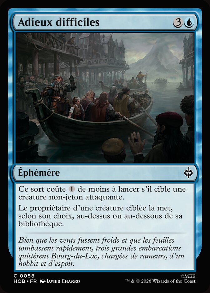 Adieux difficiles