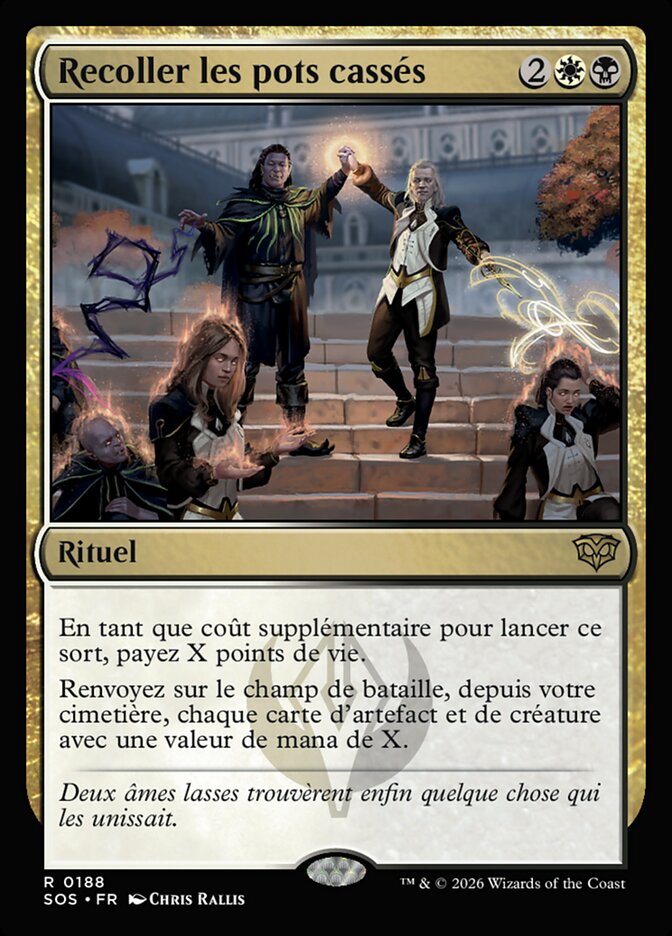 Recoller les pots cassés