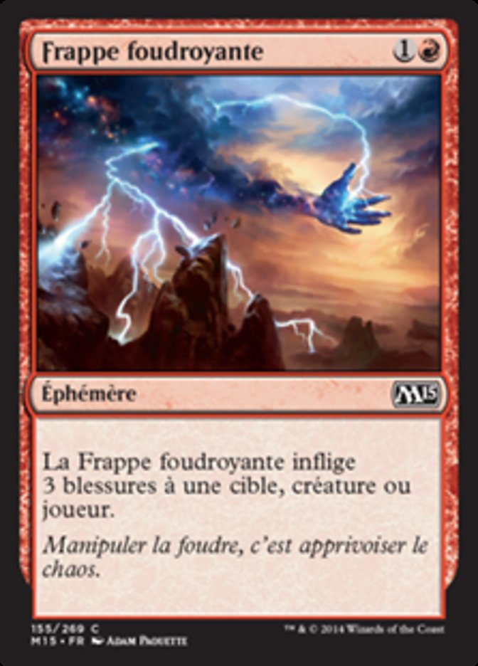 Frappe foudroyante