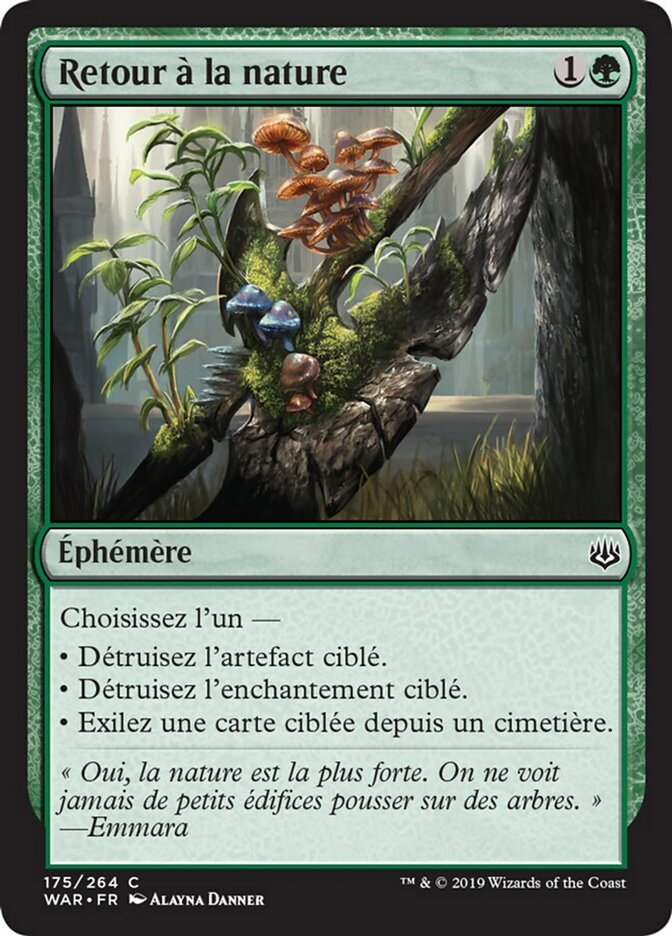 Retour à la nature