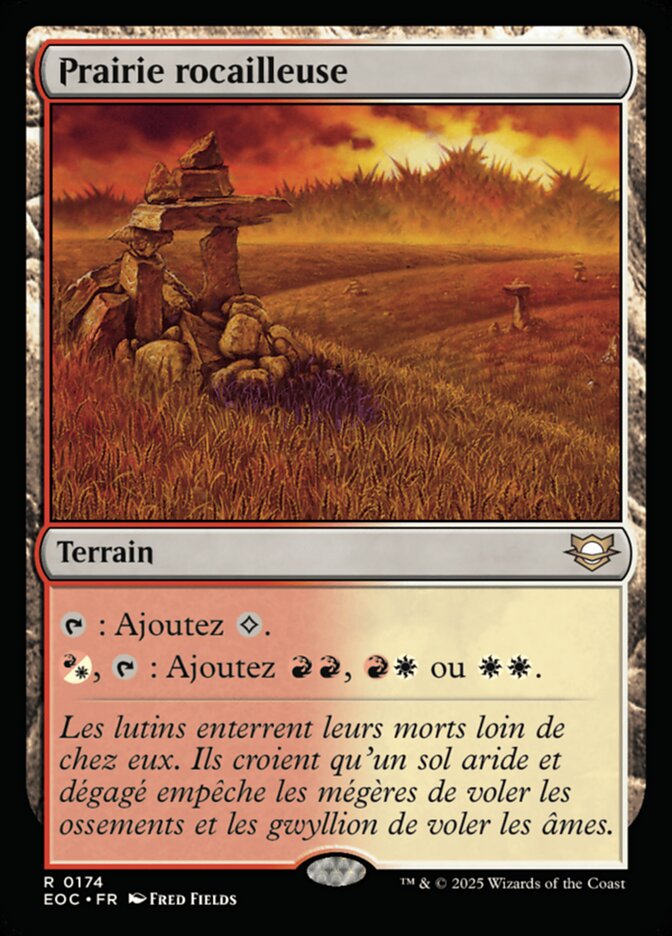 Prairie rocailleuse