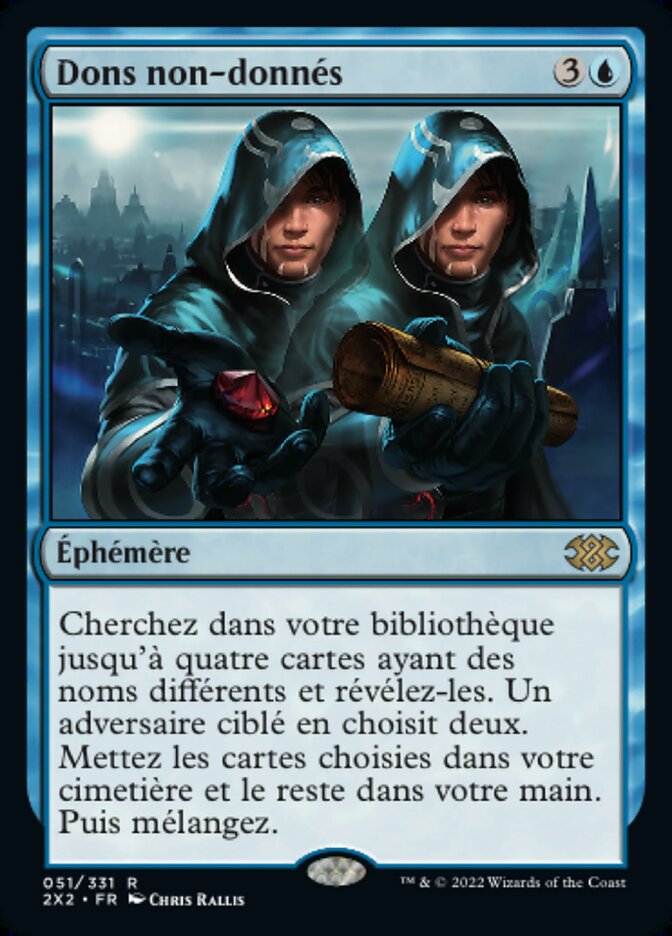 Dons non-donnés