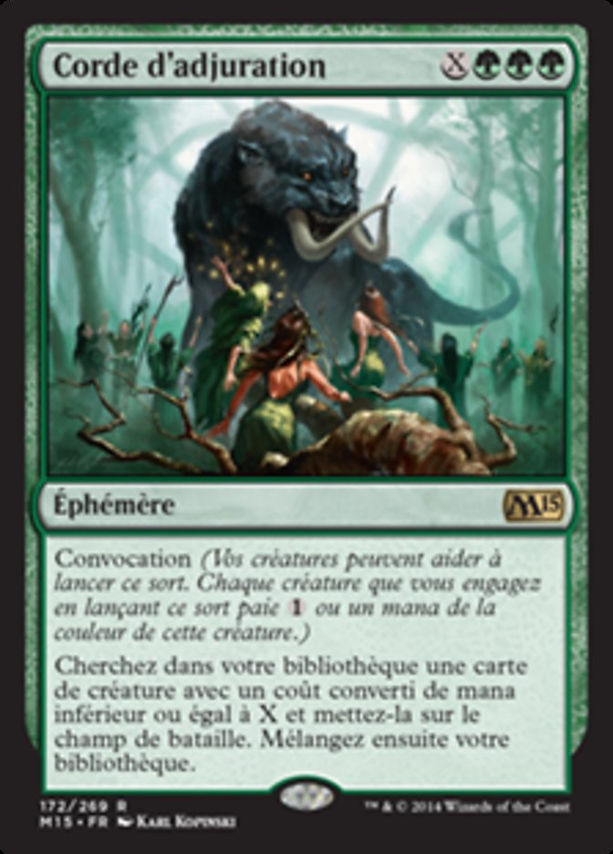 Corde d'adjuration