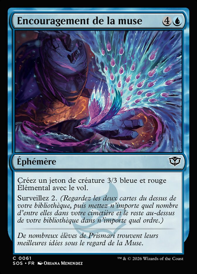 Encouragement de la muse