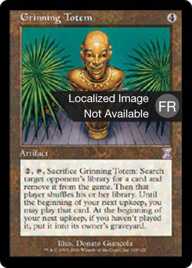 Totem grimaçant