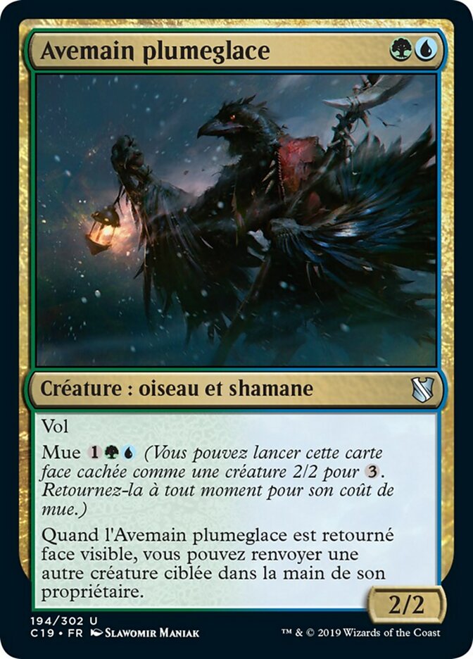 Avemain plumeglace