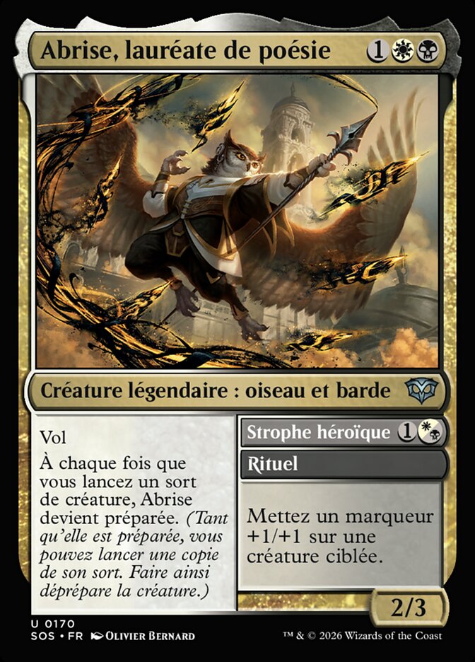 Abrise, lauréate de poésie