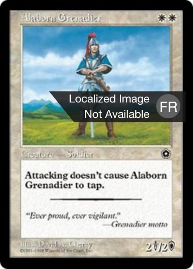 Grenadier d'Alaborn