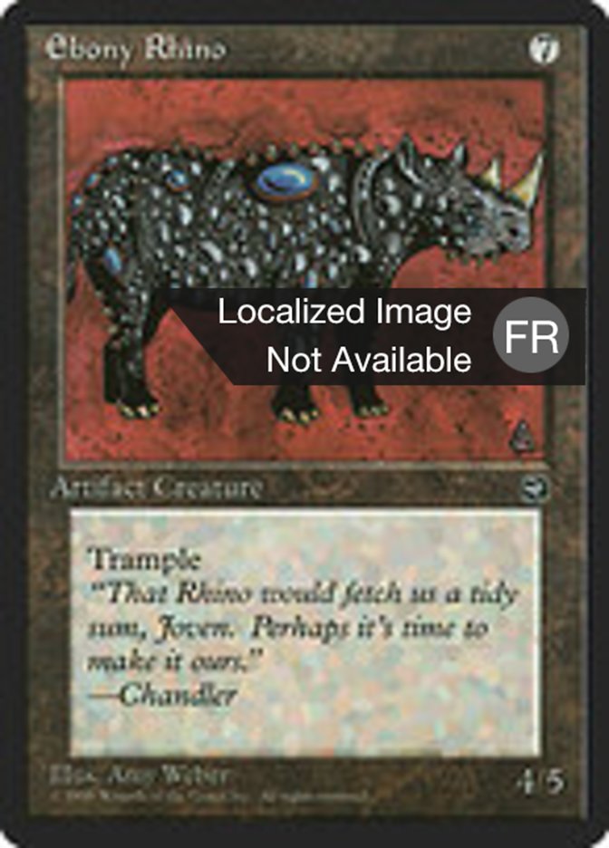 Rhinocéros d'ébène