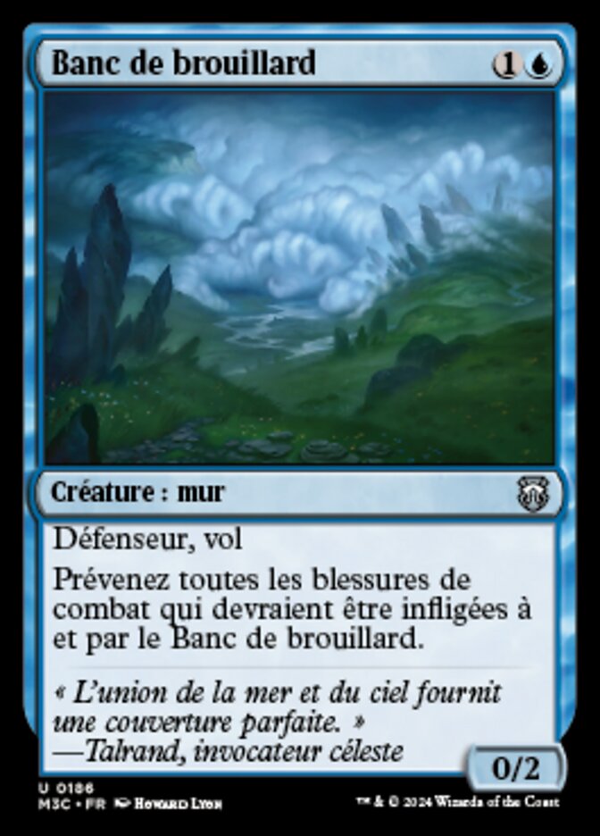 Banc de brouillard