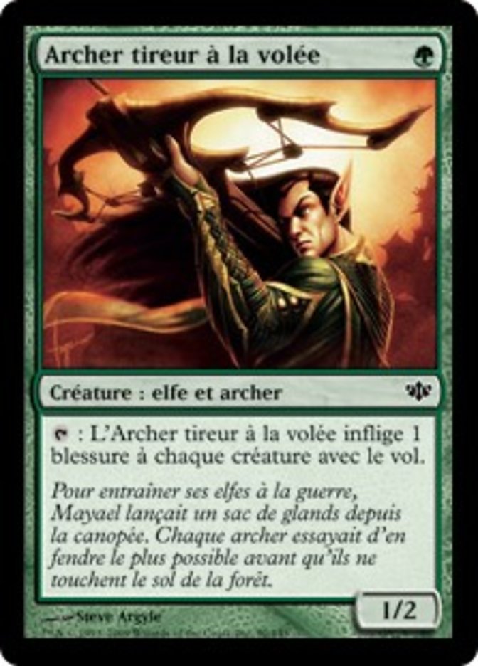 Archer tireur à la volée