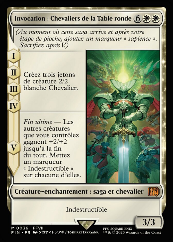 Invocation: Chevaliers de la Table ronde