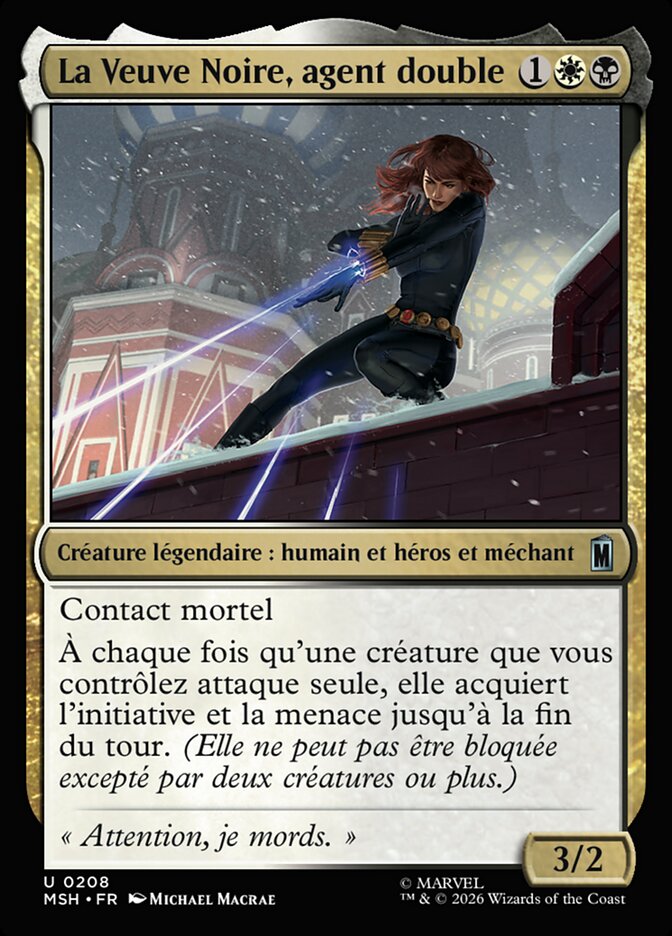 La Veuve Noire, agent double