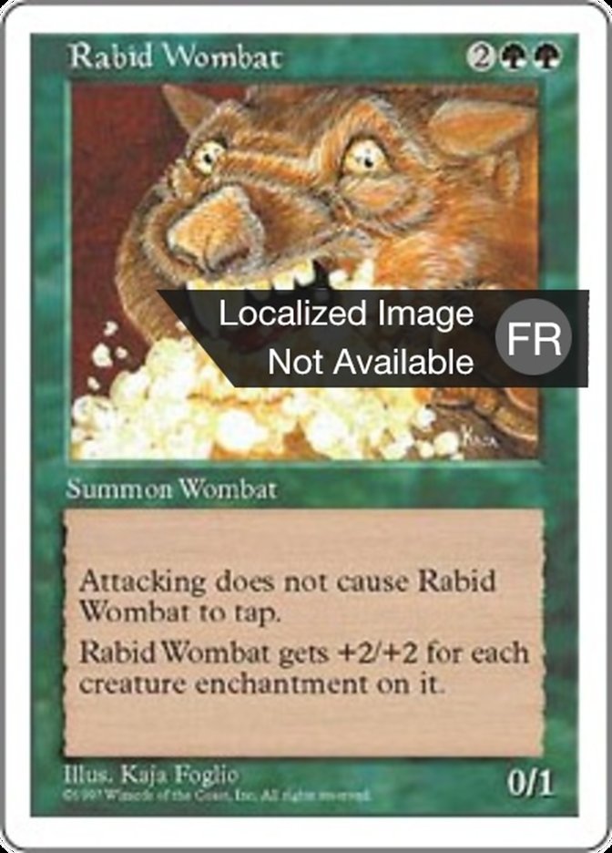 Wombat enragé