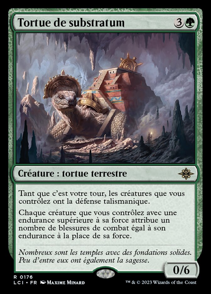 Tortue de substratum