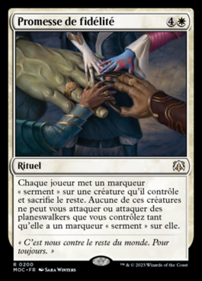 Promesse de fidélité