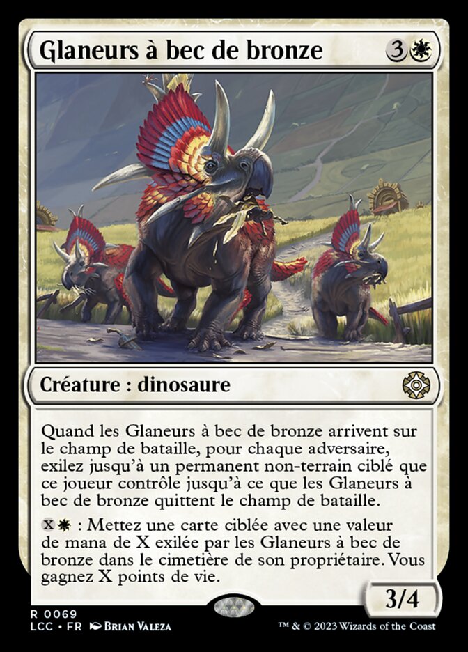 Glaneurs à bec de bronze