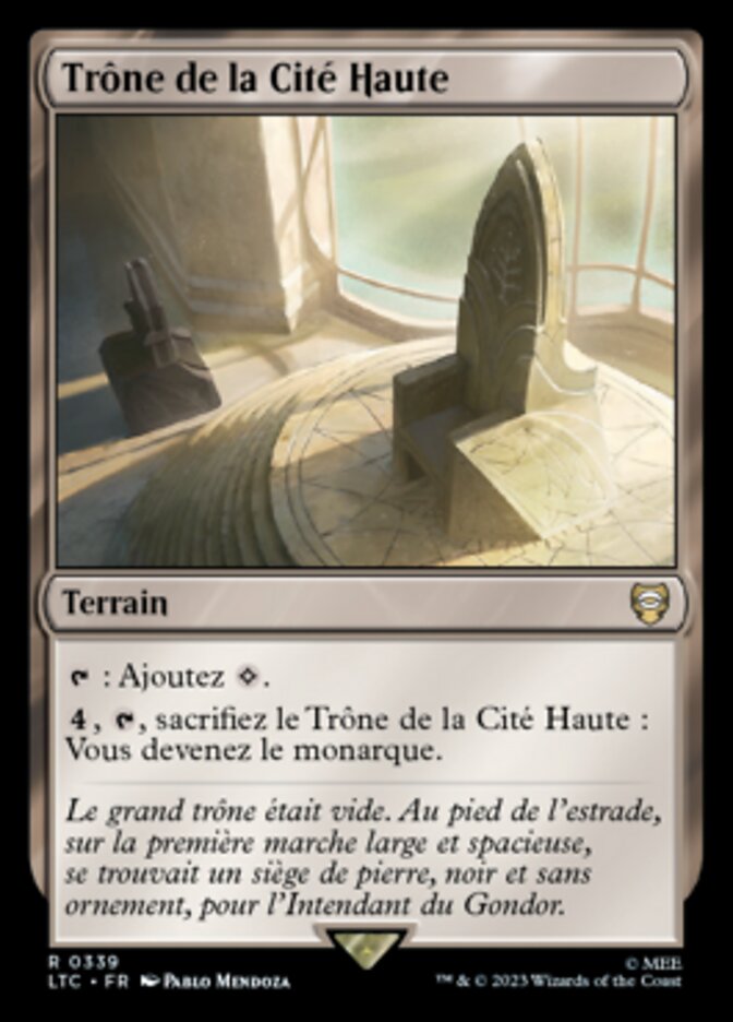 Trône de la Cité Haute