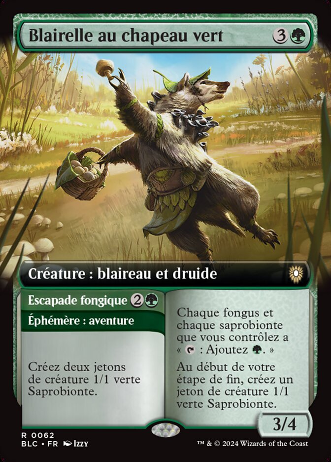 Blairelle au chapeau vert