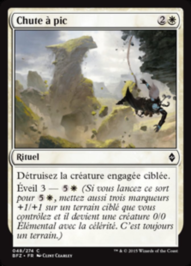 Chute à pic