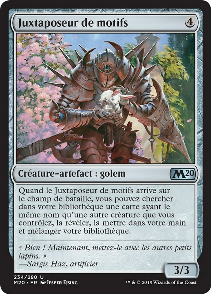 Juxtaposeur de motifs