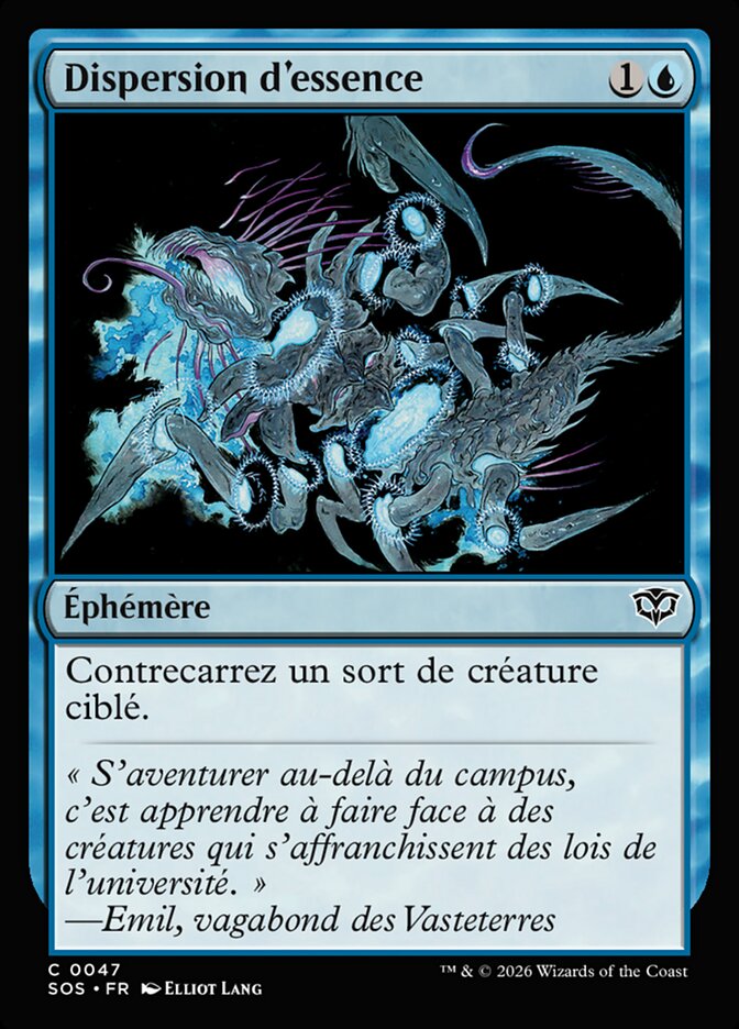 Dispersion d'essence