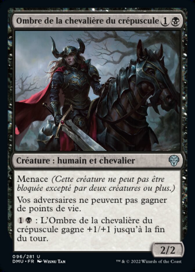 Ombre de la chevalière du crépuscule