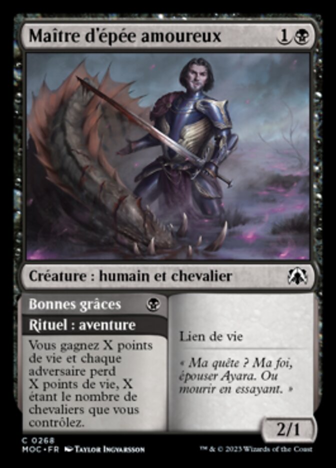 Maître d'épée amoureux